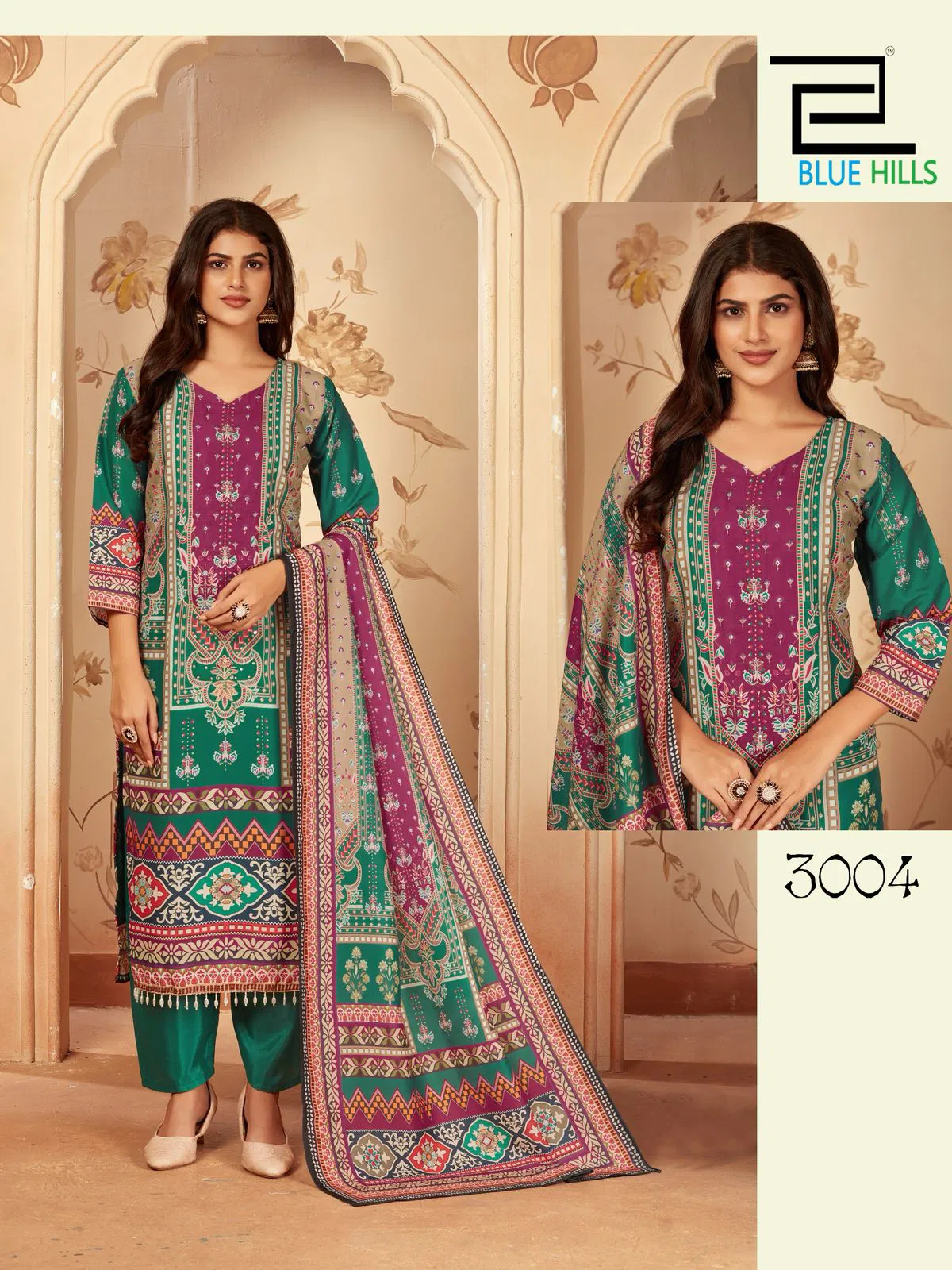 Zainab Vol 3 By Blue Hills Muslin Printed Kurti With Bottom Dupatta Online Wholesale